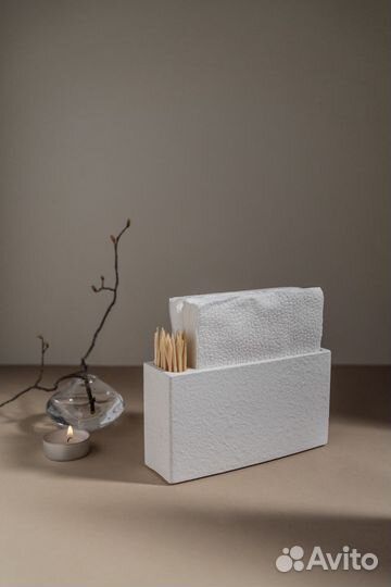 Салфетница из гипса