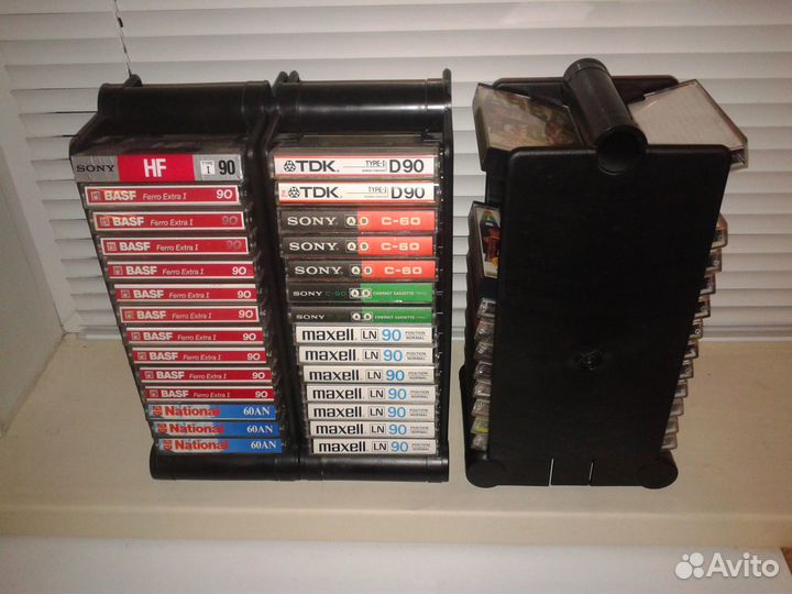 Подставка для аудио кассет, коробки для бобин