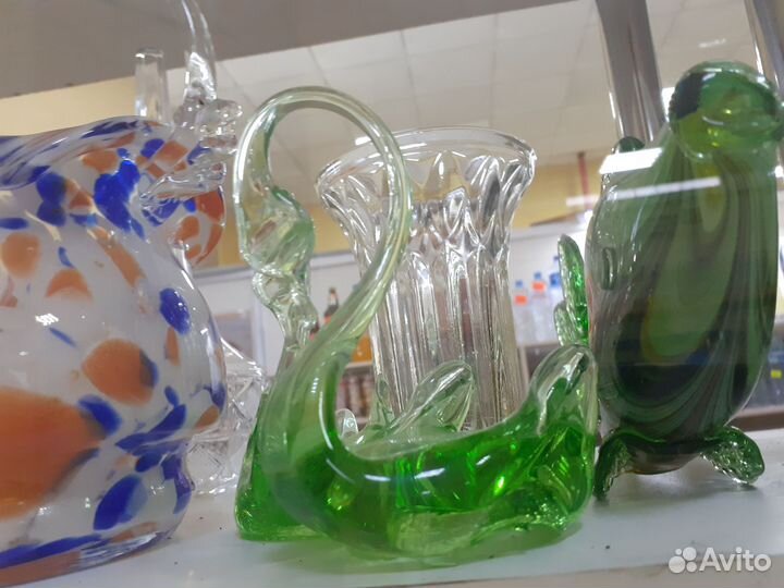 Стеклянные фигурки СССР