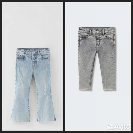 Джинсы для девочки Zara,Mango