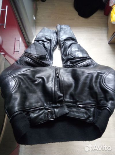 Кожаные мотоштаны