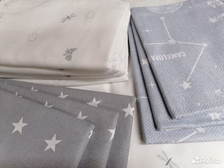 10шт набор пелёнок летний