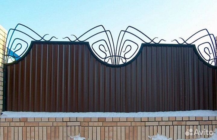 Забор металлический быстро
