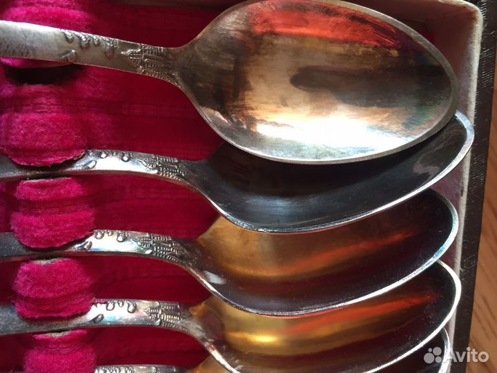 Чайные ложки СССР позолоченные