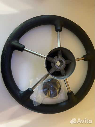 Руль, штурвал для лодки, катера, яхты