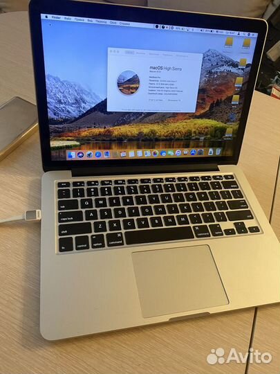 MacBook Pro 13 Retina I7 2.9/8/256/4 цикла идеал