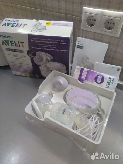 Молокоотсос avent электрический