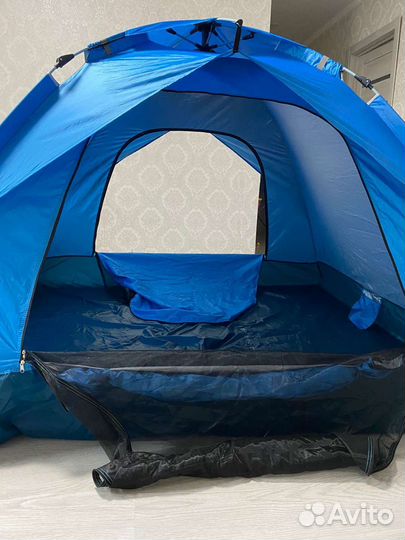 Палатка 4 местная с защитой от дождя