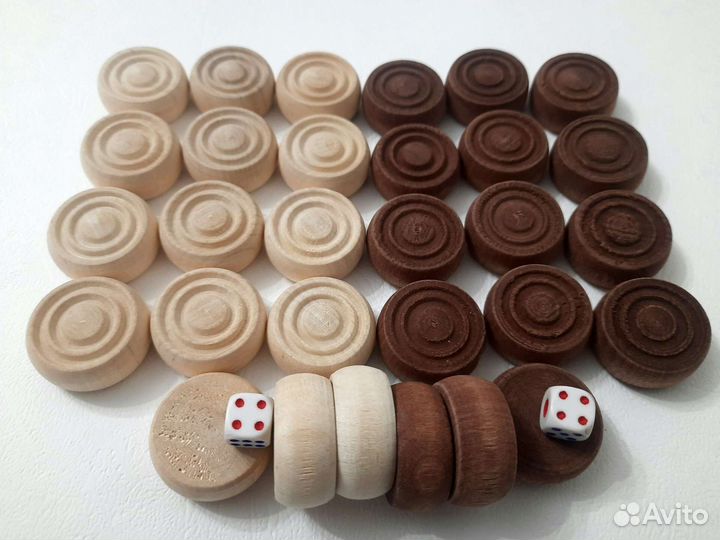 Фишки для нард 2,8 см деревянные