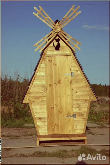 Дачный туалет с кошкой суп 458