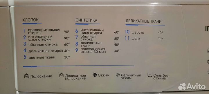 Узкая сиральная машина indesit