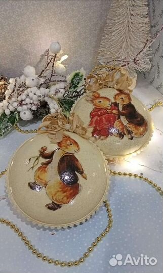 Ёлочные игрушки ручной работы