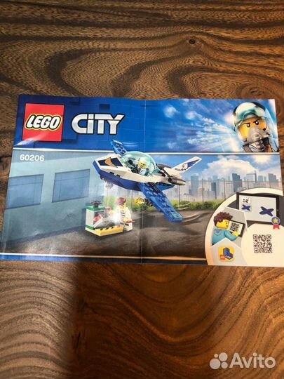 Конструктор lego City 60206 Патрульный самолёт