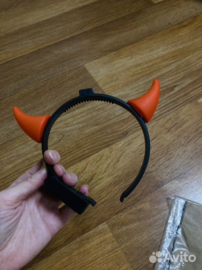 Ободок рожки светящиеся