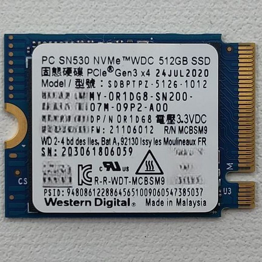 [SDBPTPZ-5126-1012] Жесткий Диск 0r1dg8, Wd, Dell