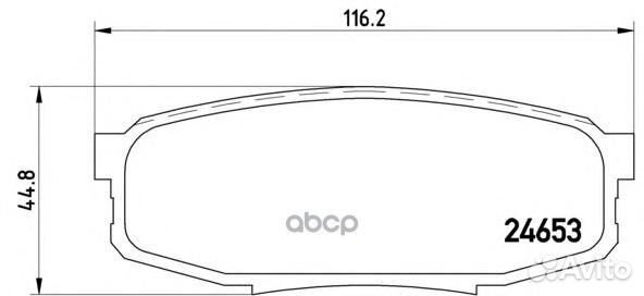 P83098 1272 00 0446660120 колодки дисковые
