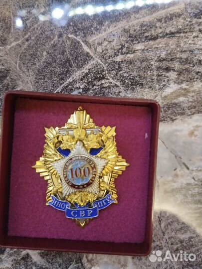 Знак 100 лет ино - пгу - свр