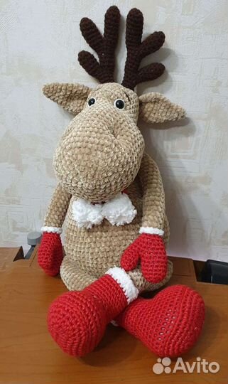 Игрушка Оленёнок, ручная работа, 85см