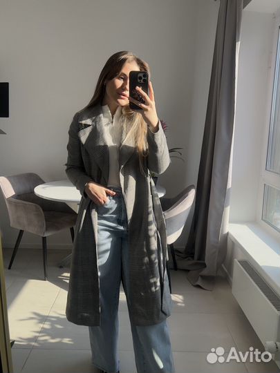 Пальто lime серое