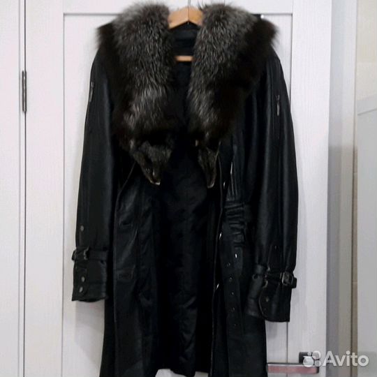 Кожаное пальто 48-50