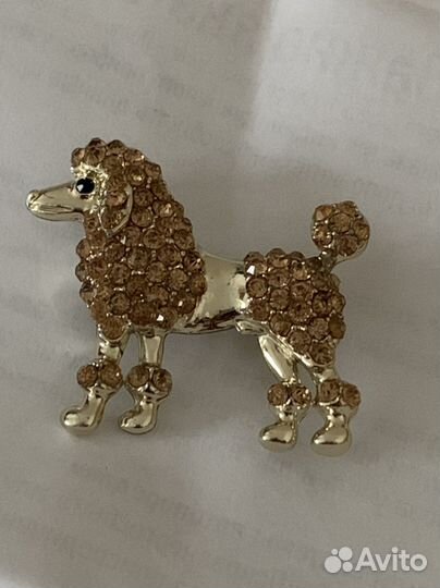 Винтаж Броши Леопард, пудель, совы, черепаха