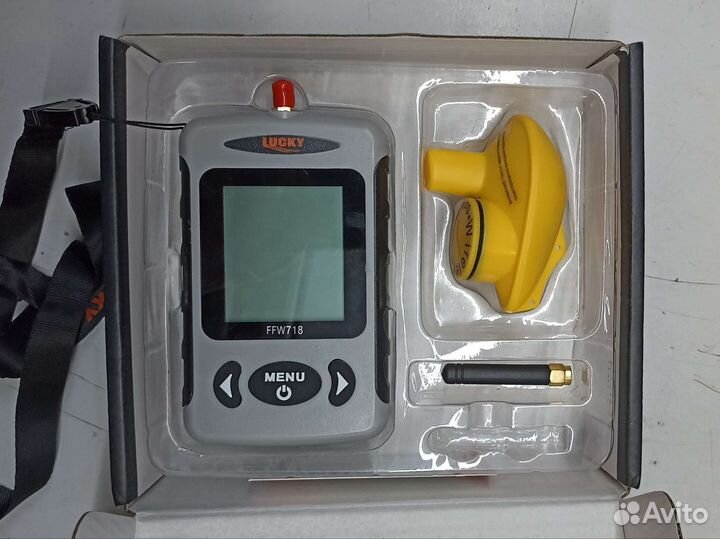 Беспроводной эхолот для рыбалки Lucky FFW718 grey