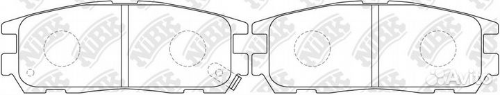 Колодки дисковые nibk PN4299