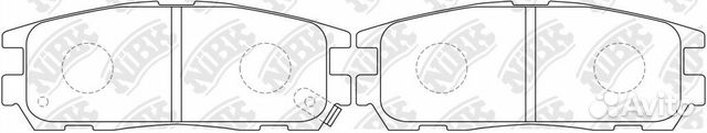 Колодки дисковые nibk PN4299