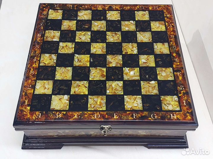 Шахматы янтарные арт.000141