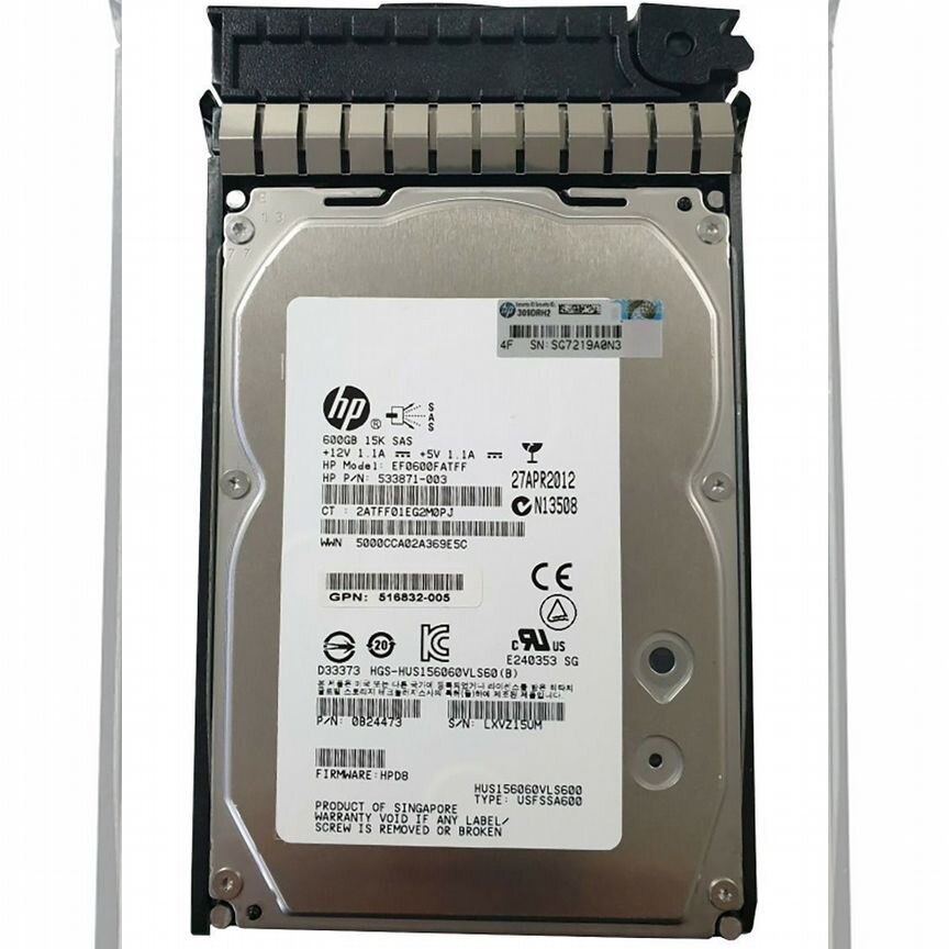 [EF0600FATFF] Жесткий Диск Hp 600gb Sas 3,5" Hdd Ef0600fatff