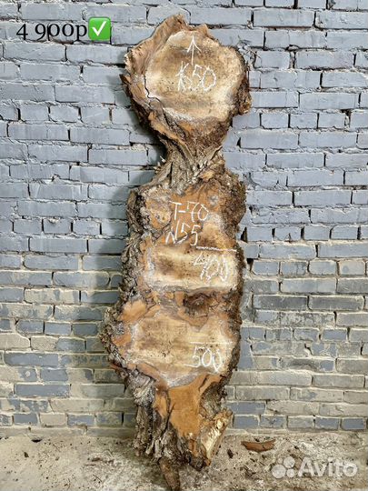 Слэб из дерева Каповый Тополь, столешница