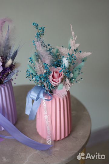 Сухоцветы в вазе