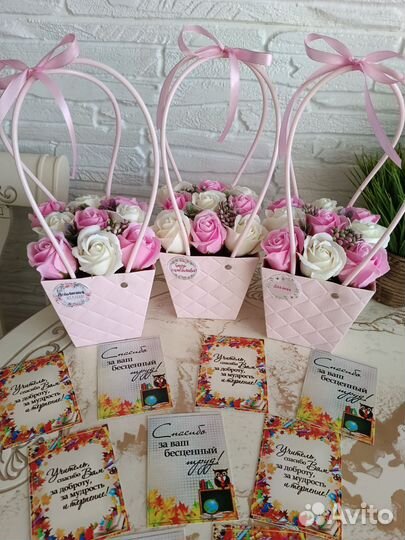 Букет из мыльных роз