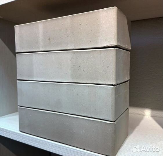 Кирпич гладкий лицевой - Серебро (серого цвета)