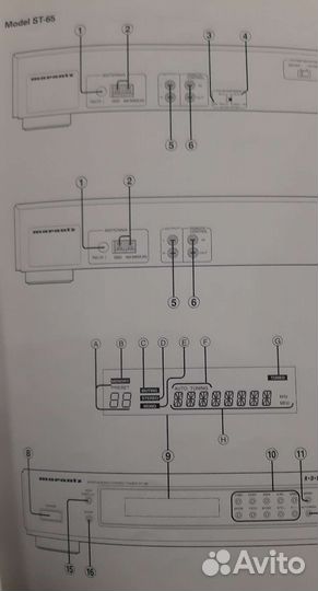 Инструкция (мануал) к тюнеру Marantz st-55/st-65
