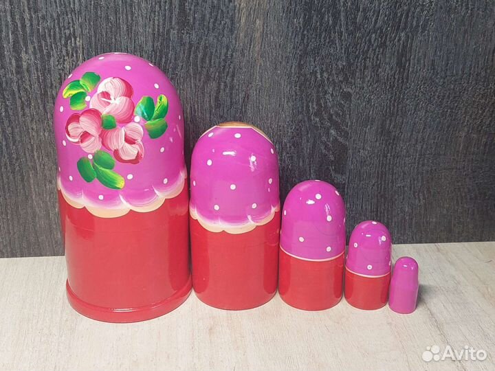 Матрёшки-сувениры 5 в 1. Цена за два набора