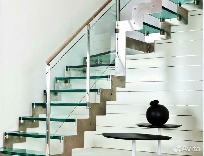 Стеклянные ограждения для лестницы