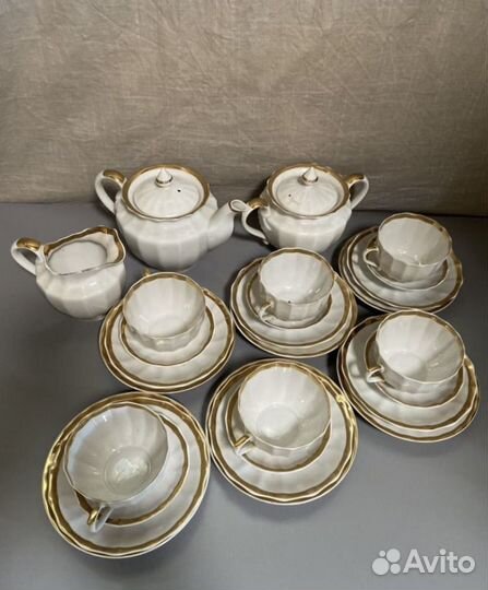 Набор посуды СССР костяной фарфор полный
