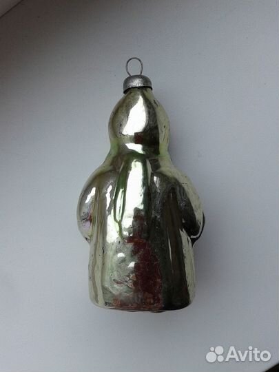 Елочная игрушка СССР Девочка в шубке