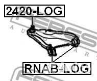 С/бл рычага reno logan 1.4-1.6 переднего нижний