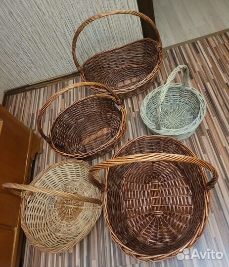Корзина плетеная большая