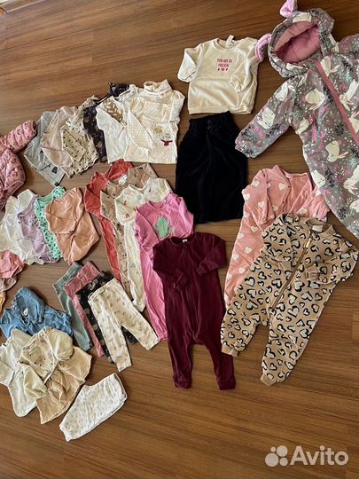 Одежда для девочки пакетом 80-86 осень