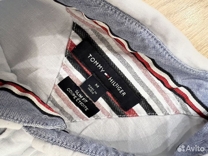 Tommy hilfiger рубашка, лен