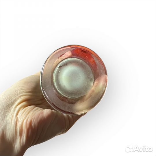 Конфетница цветное стекло СССР, Красный май