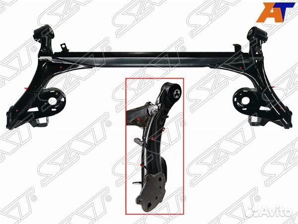 Балка задняя skoda rapid