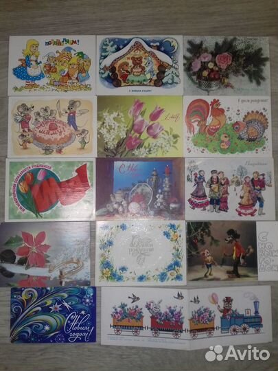 Открытки СССР 1980-90