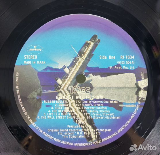 10CC - Greatest Hits 1972-1978, Japan, NM, LP