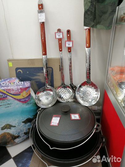 Шумовка, половник для казана