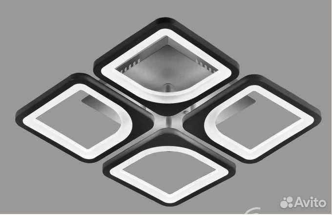 Люстра потолочная светодиодная с пультом