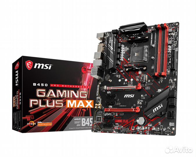 Комплект AMD Ryzen 5 3600+MSI B450 gaming plus MAX